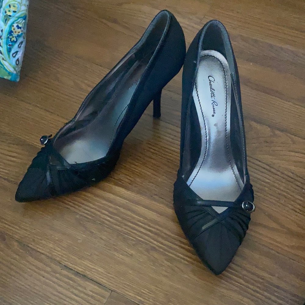 Black dress heels worn once